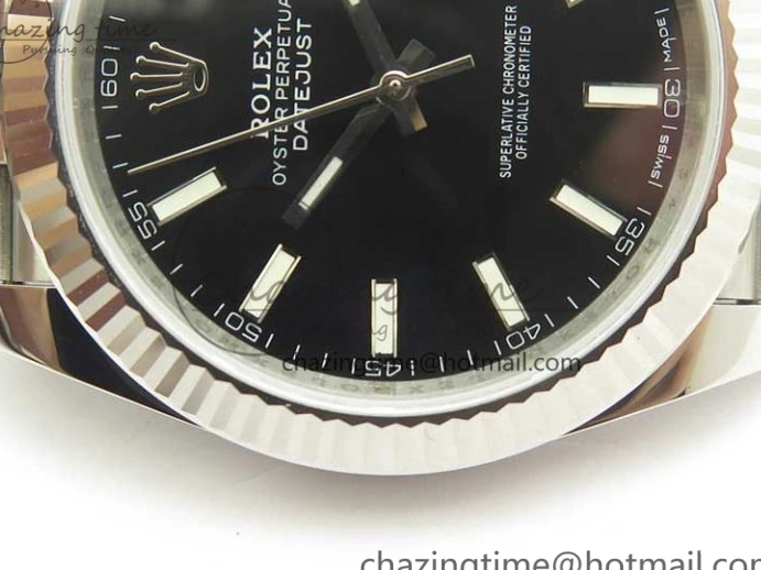 Black Markers Jubilee DateJust Edition on Best 41 REF Clone 126334 Bracelet 1:1 V2 A3235 SS Stick Dial 0927
